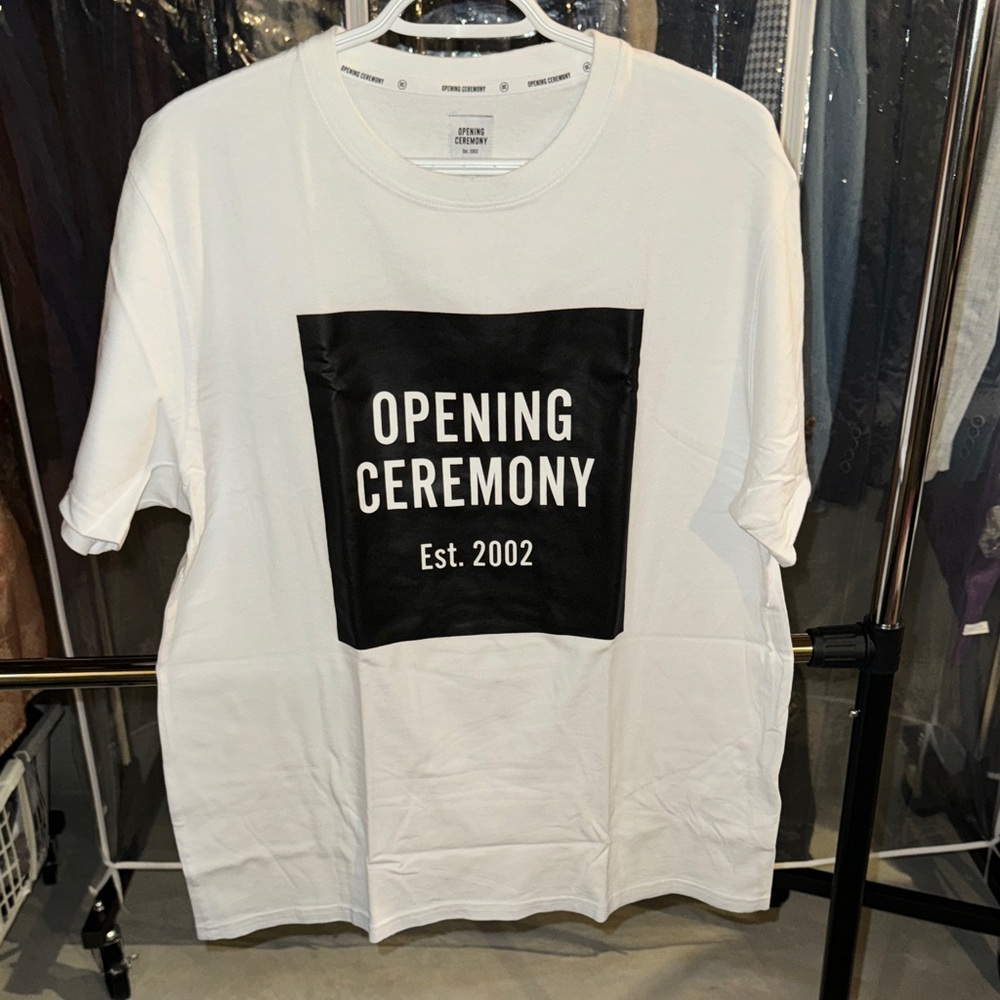 Opening Ceremony Black and White Graphic Tee